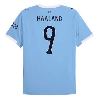 Camiseta HAALAND #9 Manchester City 2025/26 Copa Mundial de Clubes Primera Equipación Hombre - Versión Hincha