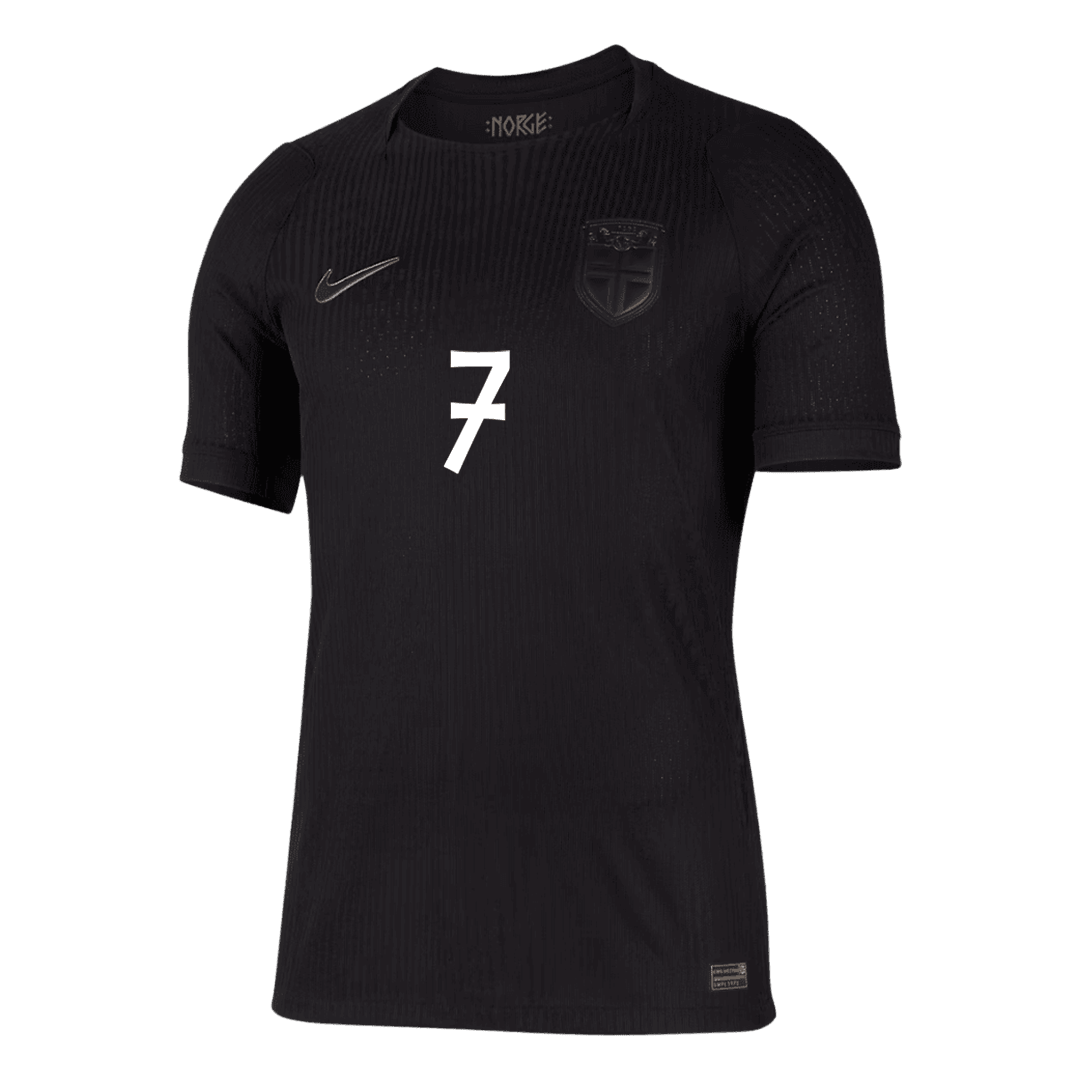 Camiseta Auténtica SØRLOTH #7 Norway 2026 Segunda Equipación Copa del Mundo -Versión Jugador