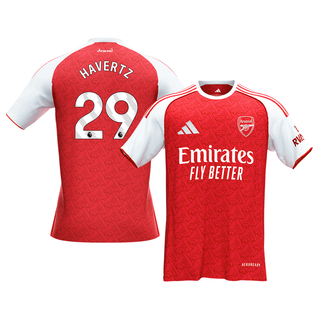 Calidad Premium Camiseta HAVERTZ #29 Arsenal 2025/26 Primera Equipación -Versión Hincha