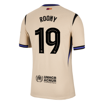 UCL Camiseta Auténtica ROONY #19 Barcelona 2025/26 Segunda Equipación-Versión Jugador-Camisetas Pasion Shop