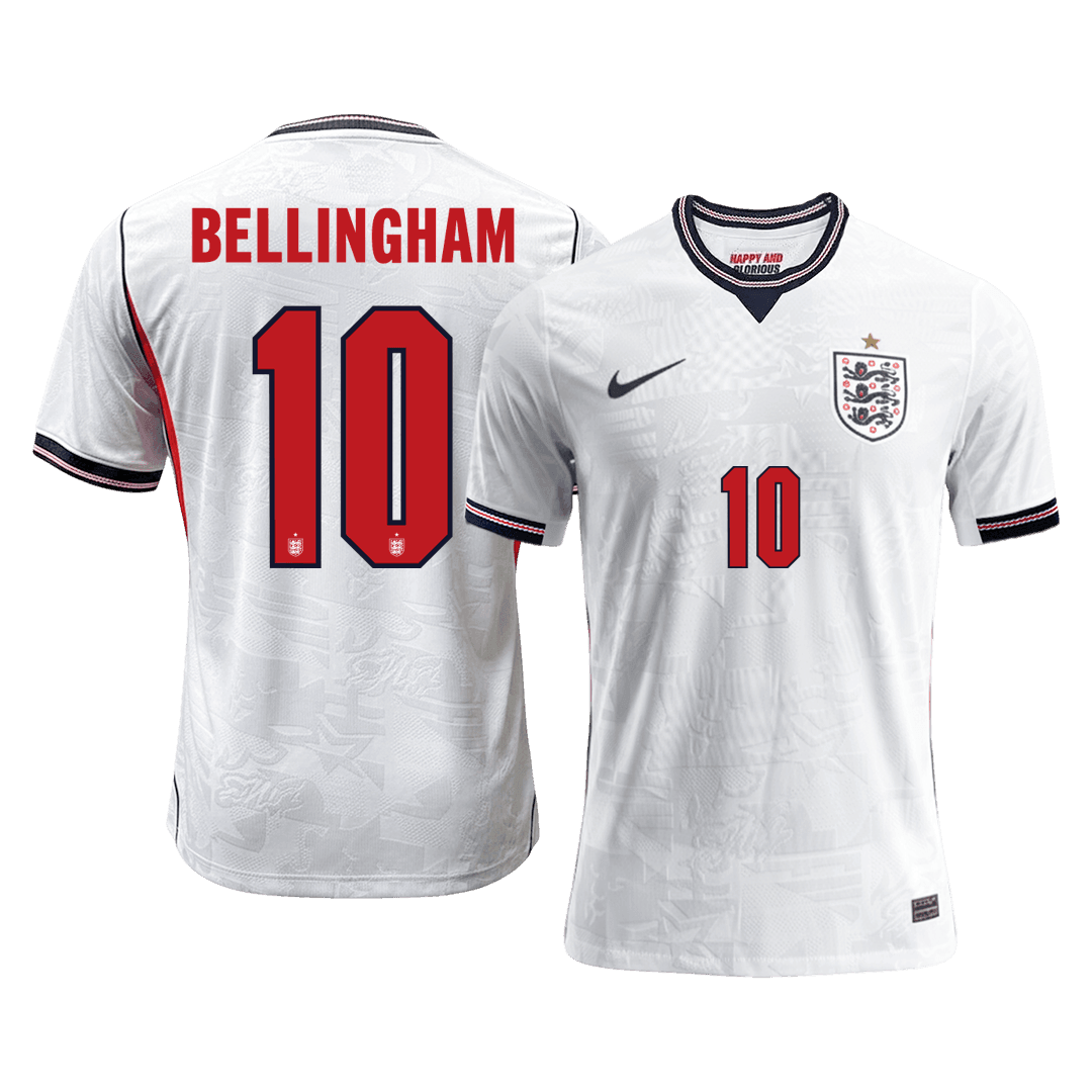 Camiseta Auténtica BELLINGHAM #10 England 2026 Primera Equipación Copa del Mundo -Versión Jugador