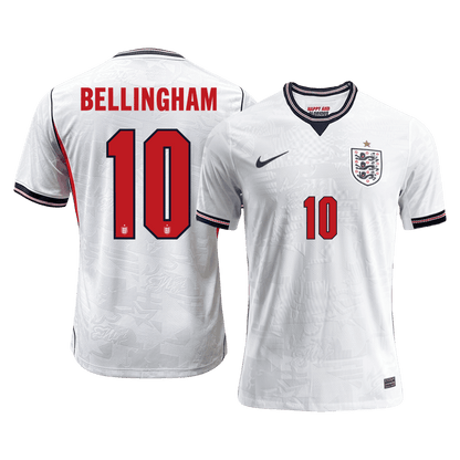 Camiseta Auténtica BELLINGHAM #10 England 2026 Primera Equipación Copa del Mundo -Versión Jugador