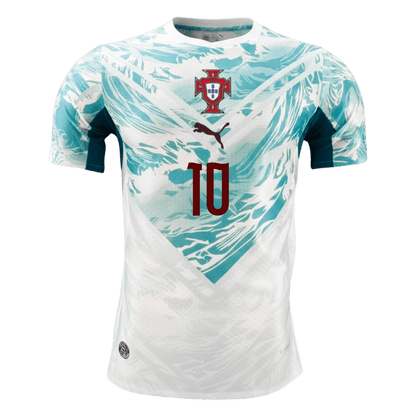 Camiseta Auténtica BERNARDO #10 Portugal 2026 Segunda Equipación Copa del Mundo -Versión Jugador