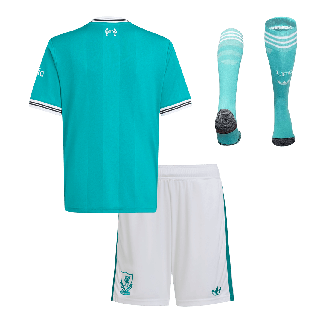 Conjunto Infantil Completo Liverpool 2025/26 Tercera Equipación Kids