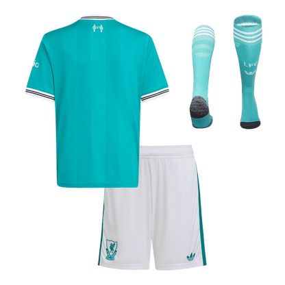Conjunto Infantil Completo Liverpool 2025/26 Tercera Equipación Kids