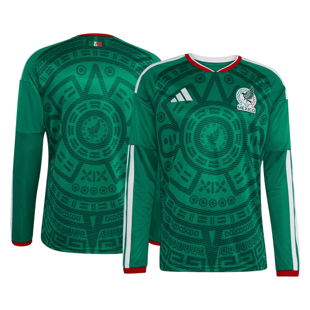 Manga Larga Mexico 2026 Primera Equipación Copa del Mundo -Versión Hincha