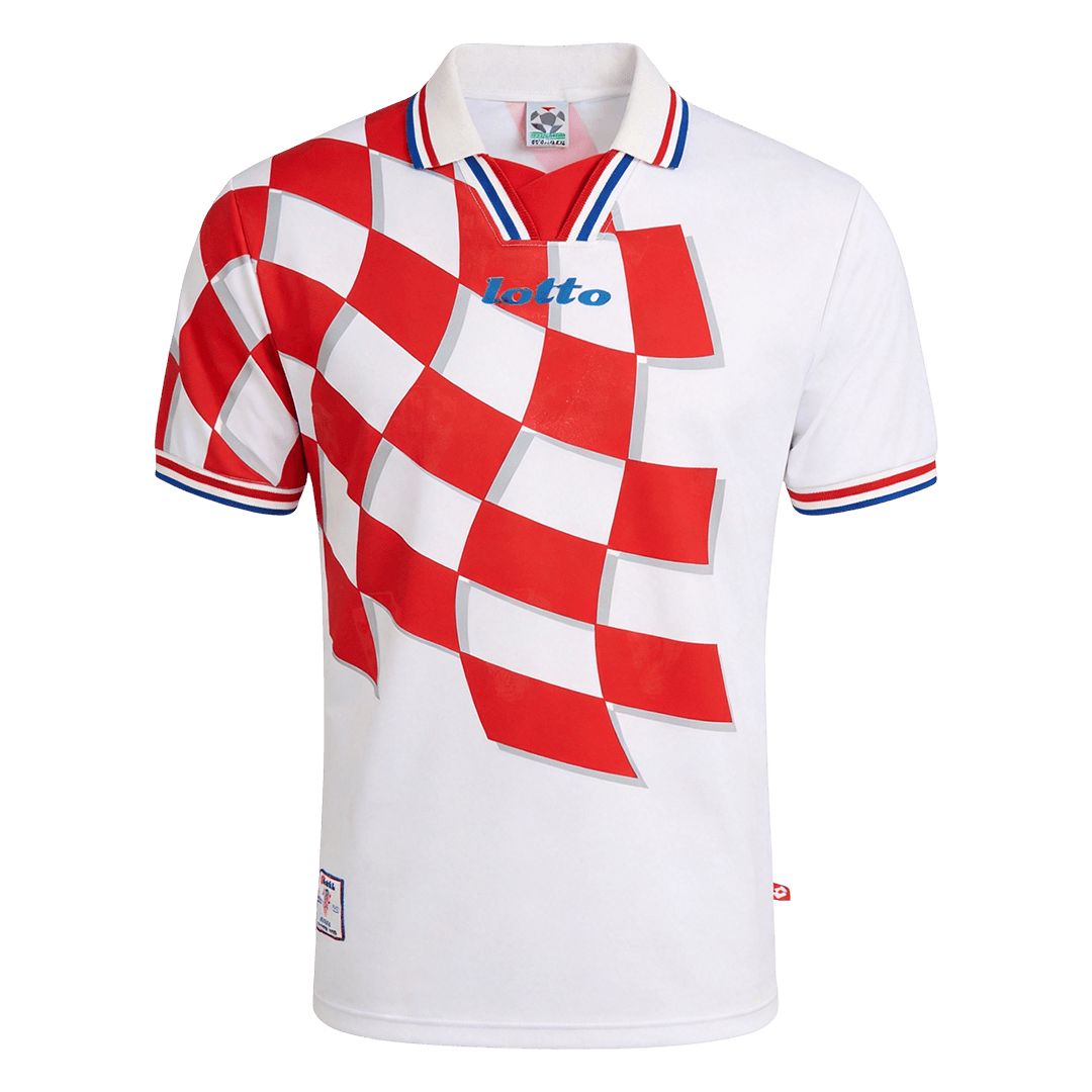 Retro 1998 Croatia Primera Equipación Copa del Mundo