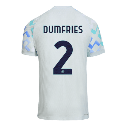 Camiseta Auténtica DUMFRIES #2 Inter Milan 2025/26 Segunda Equipación -Versión Jugador