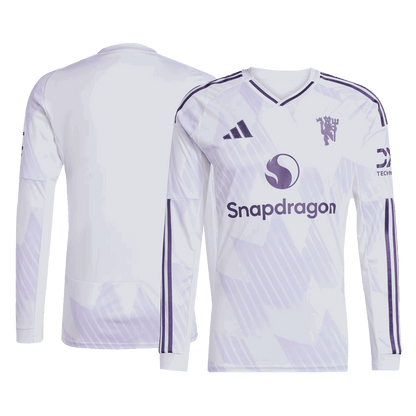 Camiseta Manga Larga Manchester United 2025/26 Segunda Equipación-Versión Hincha