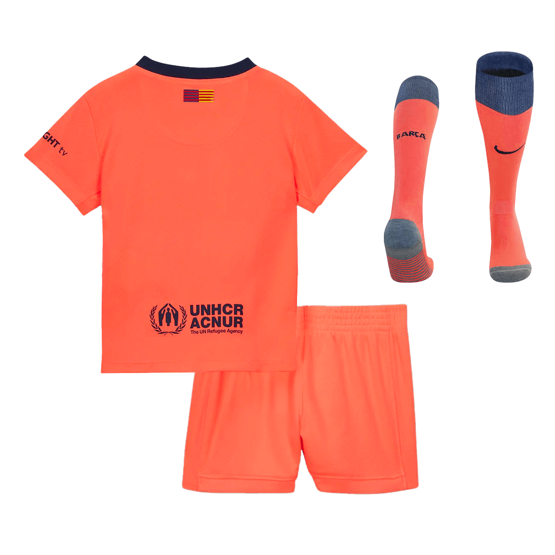 Conjunto Infantil Completo Barcelona 2025/26 Tercera Equipación Kids