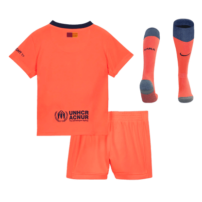 Conjunto Infantil Completo Barcelona 2025/26 Tercera Equipación Kids
