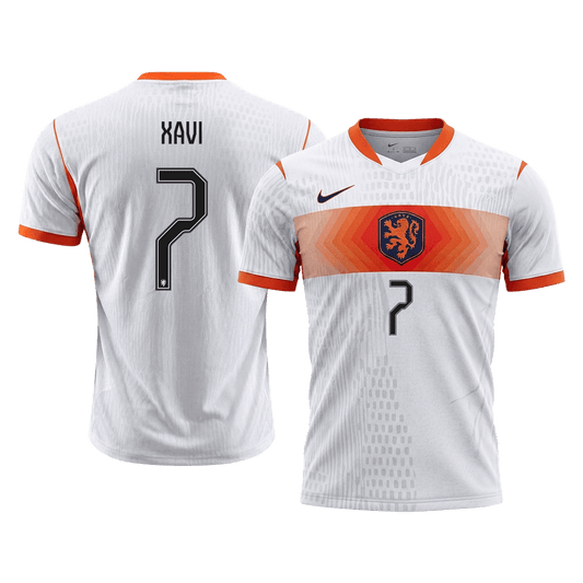 Camiseta Auténtica XAVI #7 Netherlands 2026 Segunda Equipación Copa del Mundo -Versión Jugador