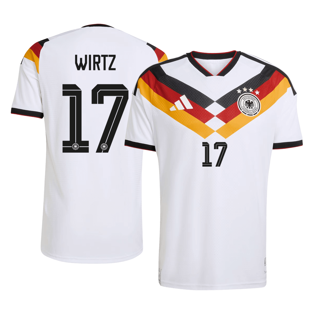 Camiseta Auténtica WIRTZ #17 Germany 2026 Primera Equipación Copa del Mundo -Versión Jugador