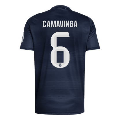 Calidad Premium Camiseta CAMAVINGA #6 Real Madrid 2025/26 Segunda Equipación - Versión Hincha