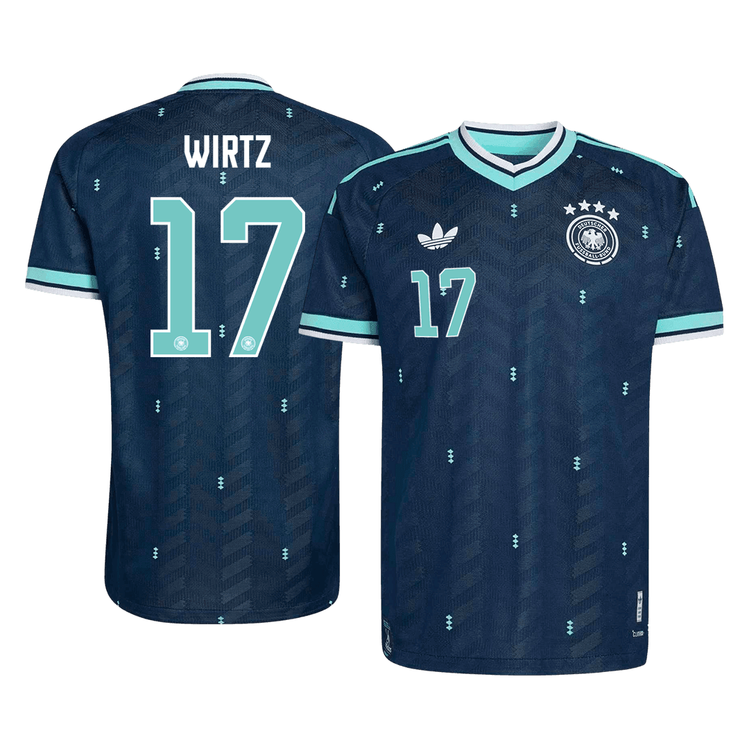 Camiseta Auténtica WIRTZ #17 Germany 2026 Segunda Equipación Copa del Mundo -Versión Jugador