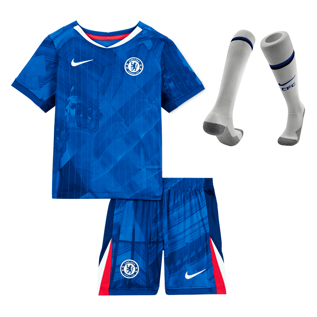 Conjunto Infantil Completo Chelsea 2025/26 Primera Equipación Kids-Camisetas Pasion Shop