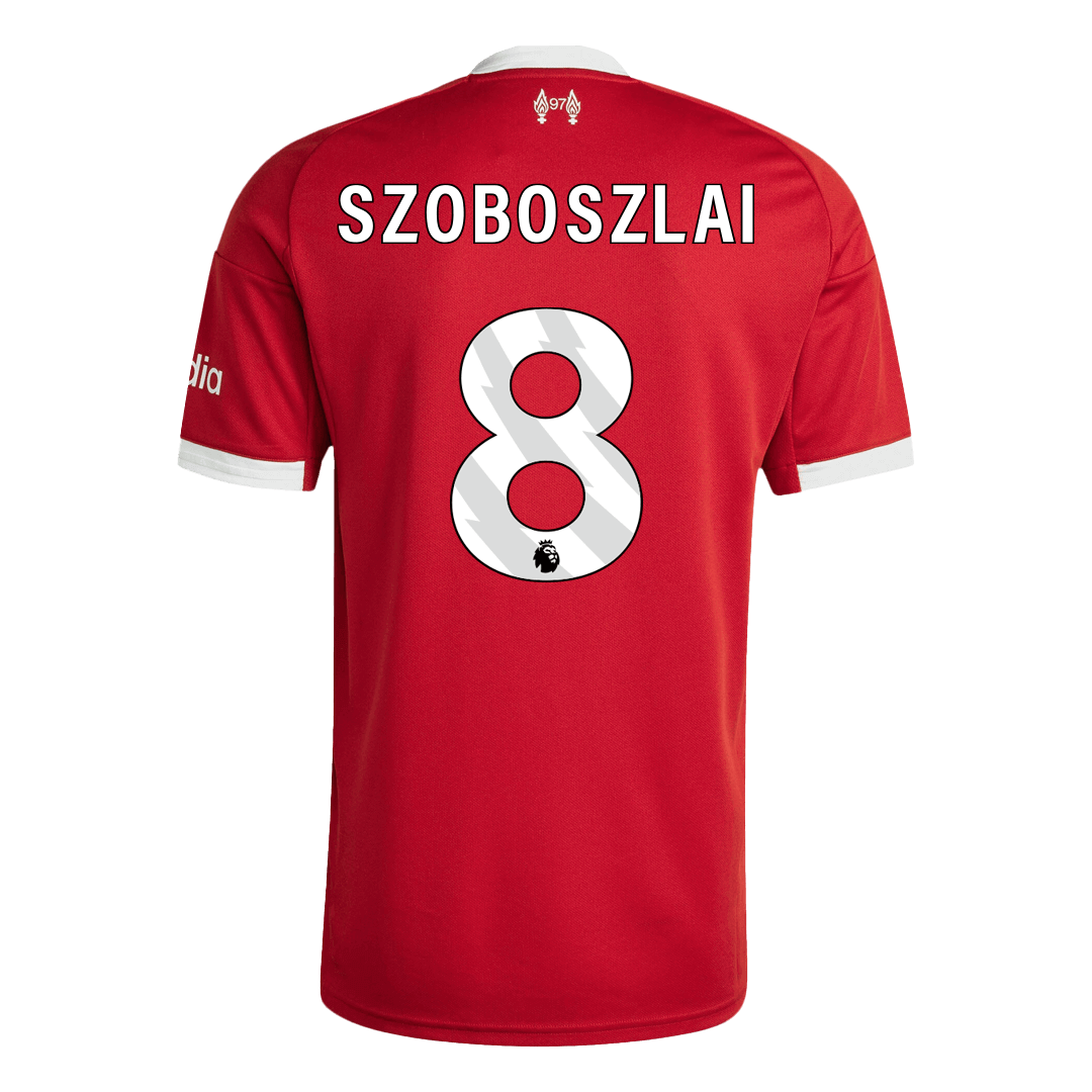 Camiseta SZOBOSZLAI #8 Liverpool 2025/26 Primera Equipación - Versión Hincha