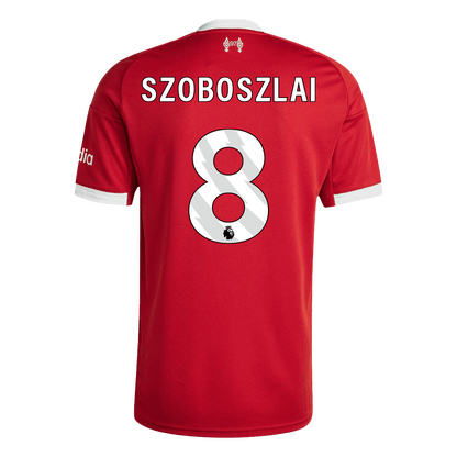 Camiseta SZOBOSZLAI #8 Liverpool 2025/26 Primera Equipación - Versión Hincha
