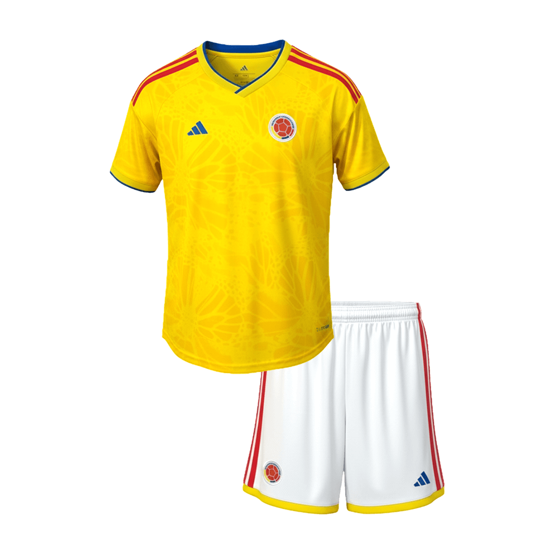 Conjunto Infantil Colombia 2026 Primera Equipación Copa del Mundo