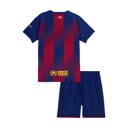 Miniconjunto Barcelona 2025/26 Primera Equipación Niño