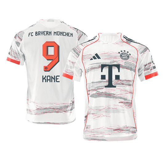 Camiseta Auténtica KANE #9 Bayern Munich 2025/26 Segunda Equipación-Versión Jugador