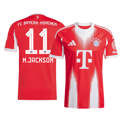 Camiseta N.JACKSON #11 Bayern Munich 2025/26 Primera Equipación - Versión Hincha
