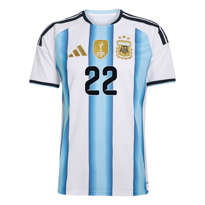 Camiseta L.MARTÍNEZ #22 Argentina 2026 Primera Equipación Copa del Mundo - Versión Hincha