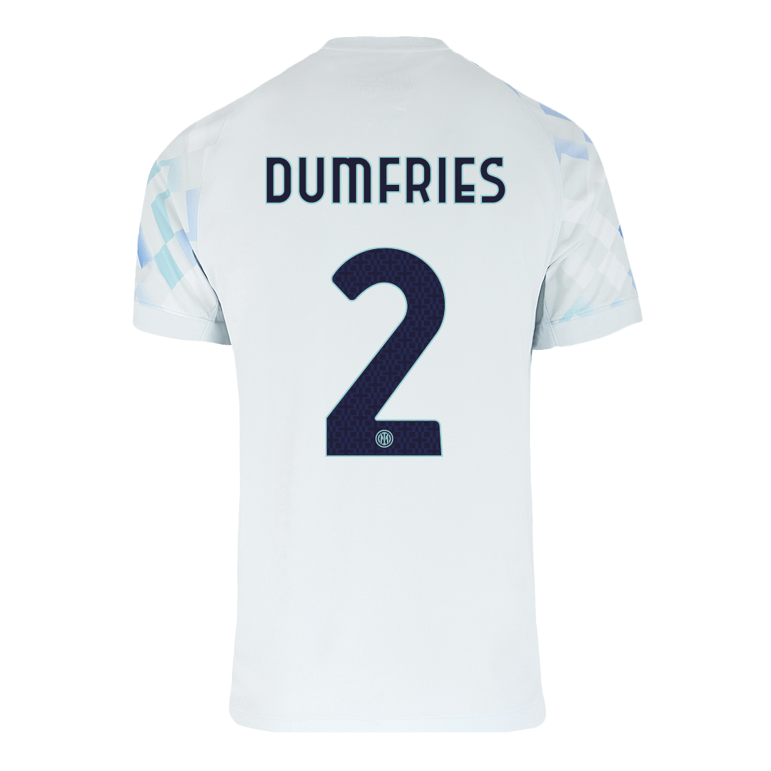 Camiseta DUMFRIES #2 Inter Milan 2025/26 Segunda Equipación - Versión Hincha