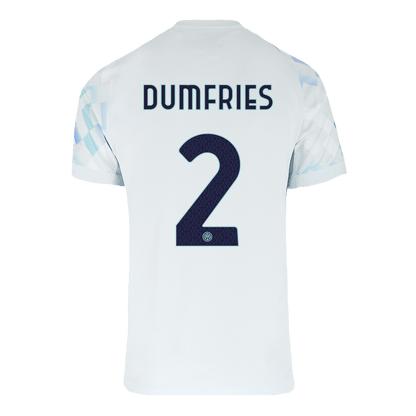 Camiseta DUMFRIES #2 Inter Milan 2025/26 Segunda Equipación - Versión Hincha