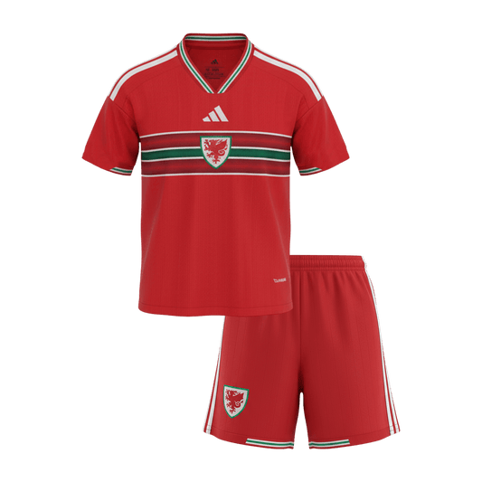 Conjunto Infantil Wales 2026 Primera Equipación Copa del Mundo