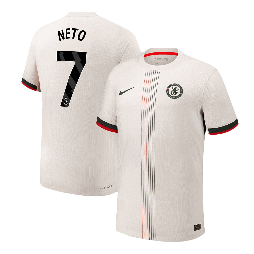 Camiseta Auténtica NETO #7 Chelsea 2025/26 Segunda Equipación -Versión Jugador