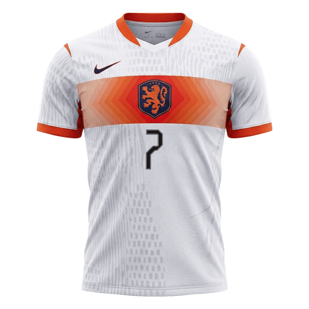 Camiseta Auténtica XAVI #7 Netherlands 2026 Segunda Equipación Copa del Mundo -Versión Jugador