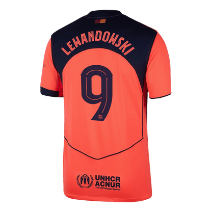UCL Camiseta LEWANDOWSKI #9 Barcelona 2025/26 Tercera Equipación - Versión Hincha