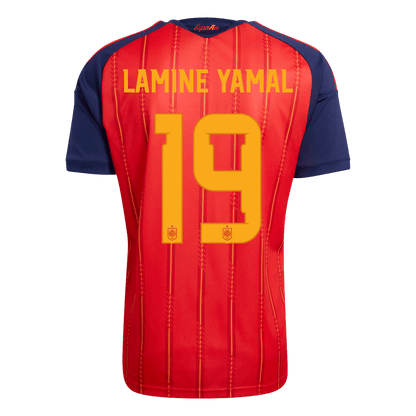 Calidad Premium Camiseta LAMINE YAMAL #19 Spain 2026 Primera Equipación Copa del Mundo -Versión Hincha