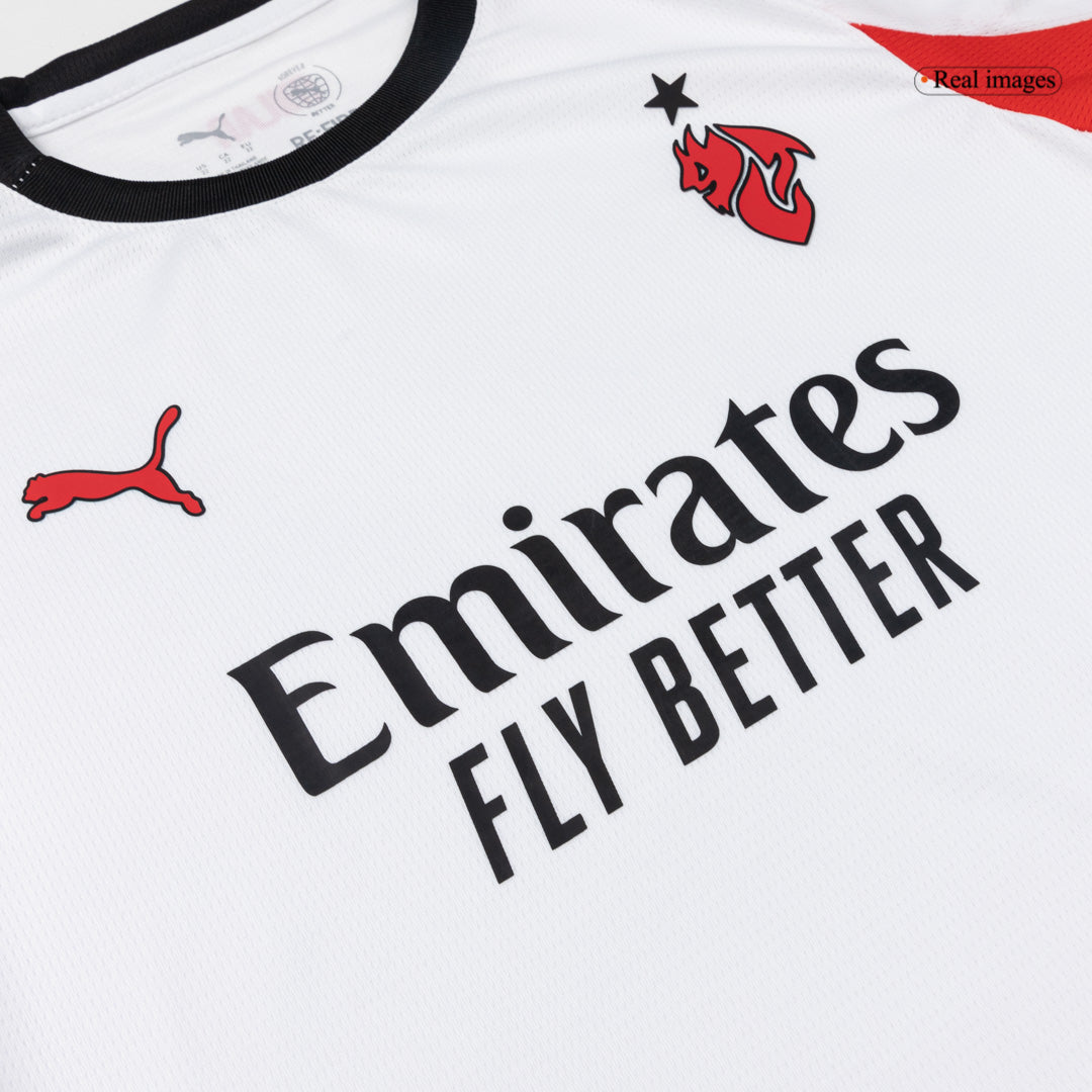 Conjunto Infantil Completo AC Milan 2025/26 Segunda Equipación Kids