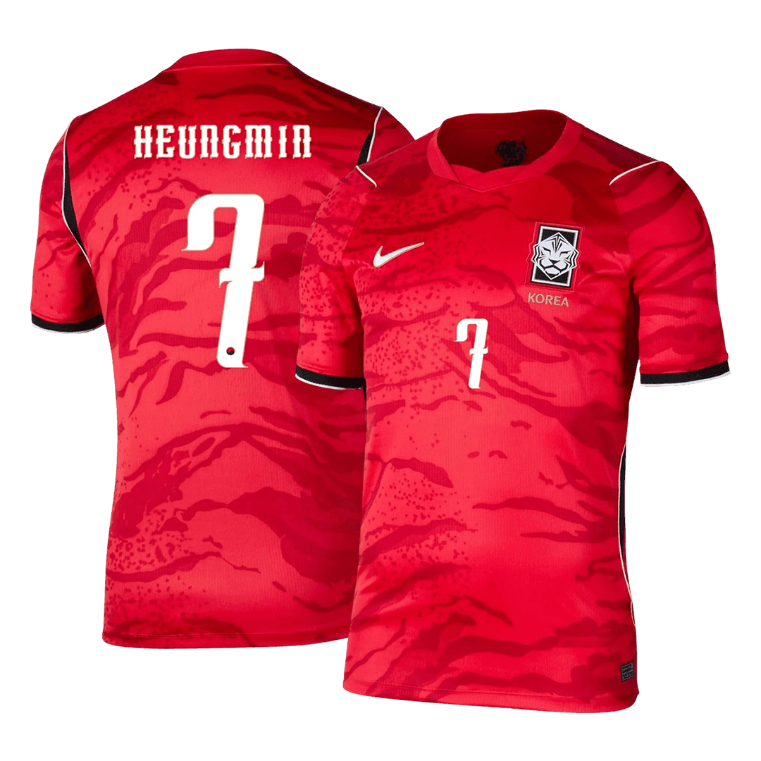 Camiseta HEUNGMIN #7 South Korea 2026 Primera Equipación Copa del Mundo - Versión Hincha