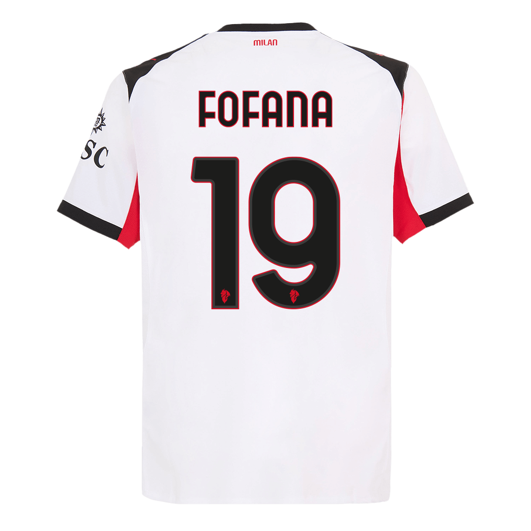 Camiseta Auténtica FOFANA #19 AC Milan 2025/26 Segunda Equipación -Versión Jugador