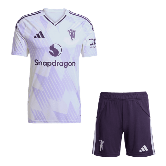 Conjunto Manchester United 
2025/26 Segunda Equipación (Camiseta + Pantalón Corto)