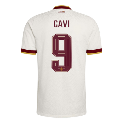 Camiseta Auténtica GAVI #9 Spain 2026 Segunda Equipación Copa del Mundo -Versión Jugador