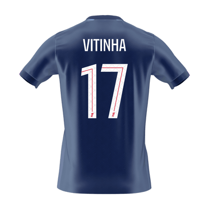 Calidad Premium Camiseta VITINHA #17 PSG 2025/26 Primera Equipación -Versión Hincha