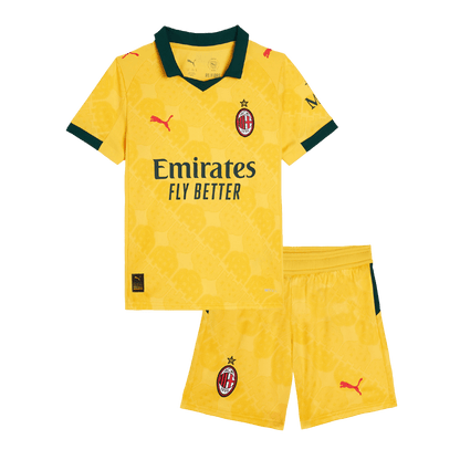 Conjunto Infantil AC Milan 2025/26 Tercera Equipación Kids-Camisetas Pasion Shop