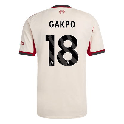 Camiseta GAKPO #18 Liverpool 2025/26 Segunda Equipación - Versión Hincha