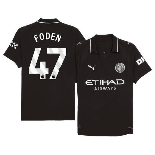 Camiseta Auténtica FODEN #47 Manchester City 2025/26 Segunda Equipación-Versión Jugador