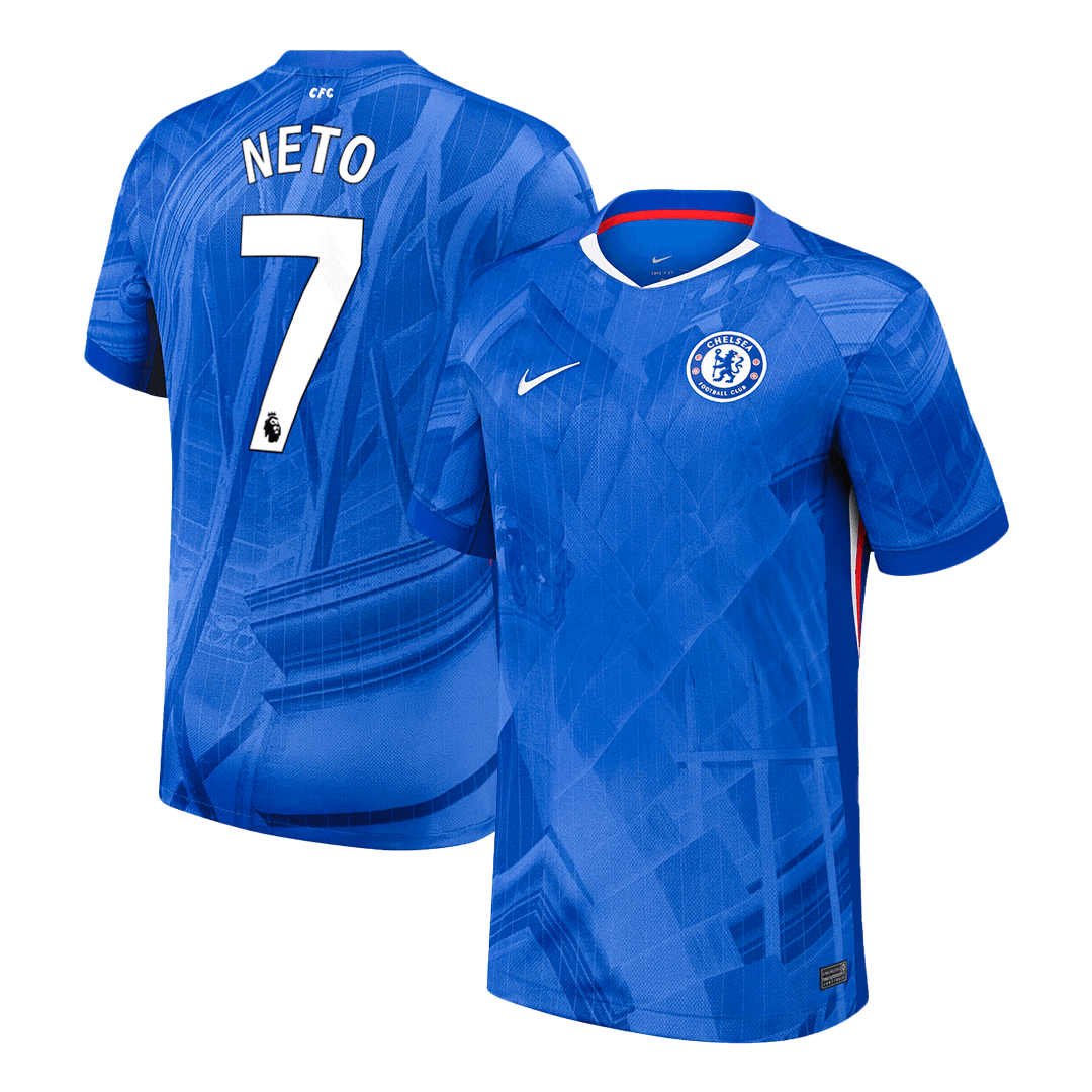 Calidad Premium Camiseta NETO #7 Chelsea 2025/26 Primera Equipación -Versión Hincha