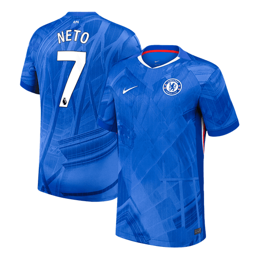 Calidad Premium Camiseta NETO #7 Chelsea 2025/26 Primera Equipación -Versión Hincha