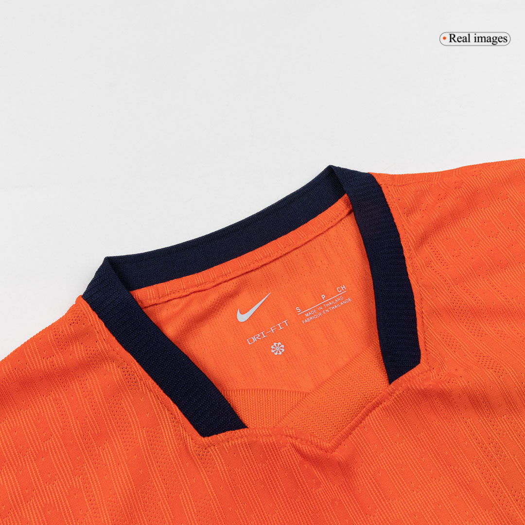 Camiseta Auténtica VIRGIL #4 Netherlands 2026 Primera Equipación Copa del Mundo -Versión Jugador