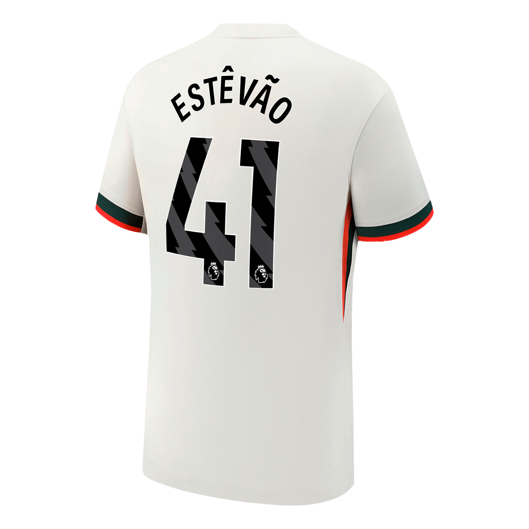 Camiseta ESTÊVÃO #41 Chelsea 2025/26 Segunda Equipación - Versión Hincha