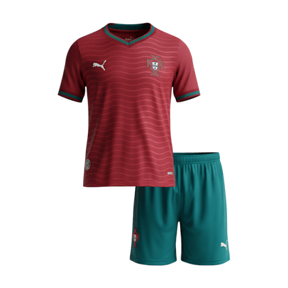 Conjunto Infantil Portugal 2026 Primera Equipación Copa del Mundo