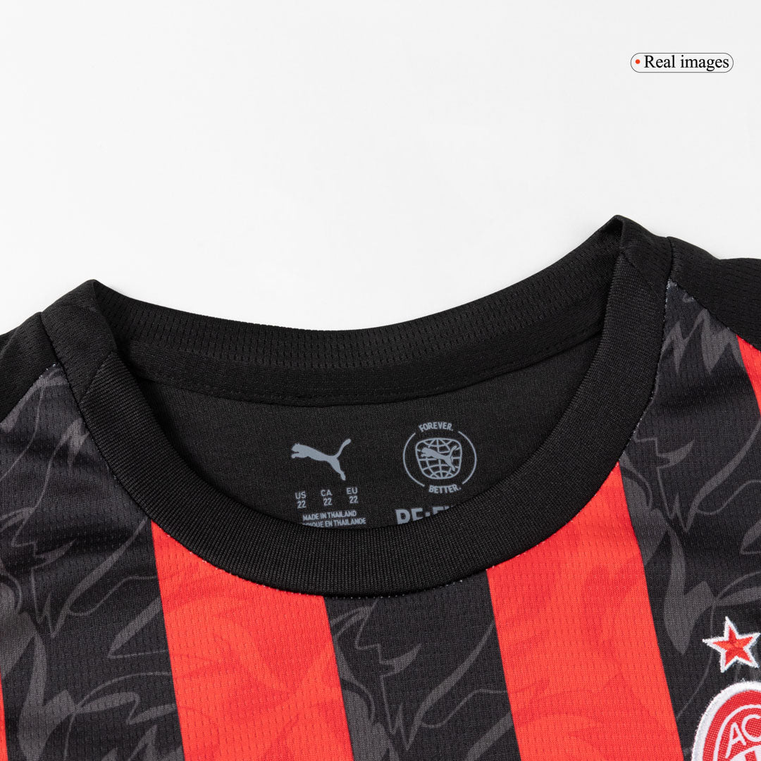 Conjunto Infantil Completo AC Milan 2025/26 Primera Equipación Kids-Camisetas Pasion Shop