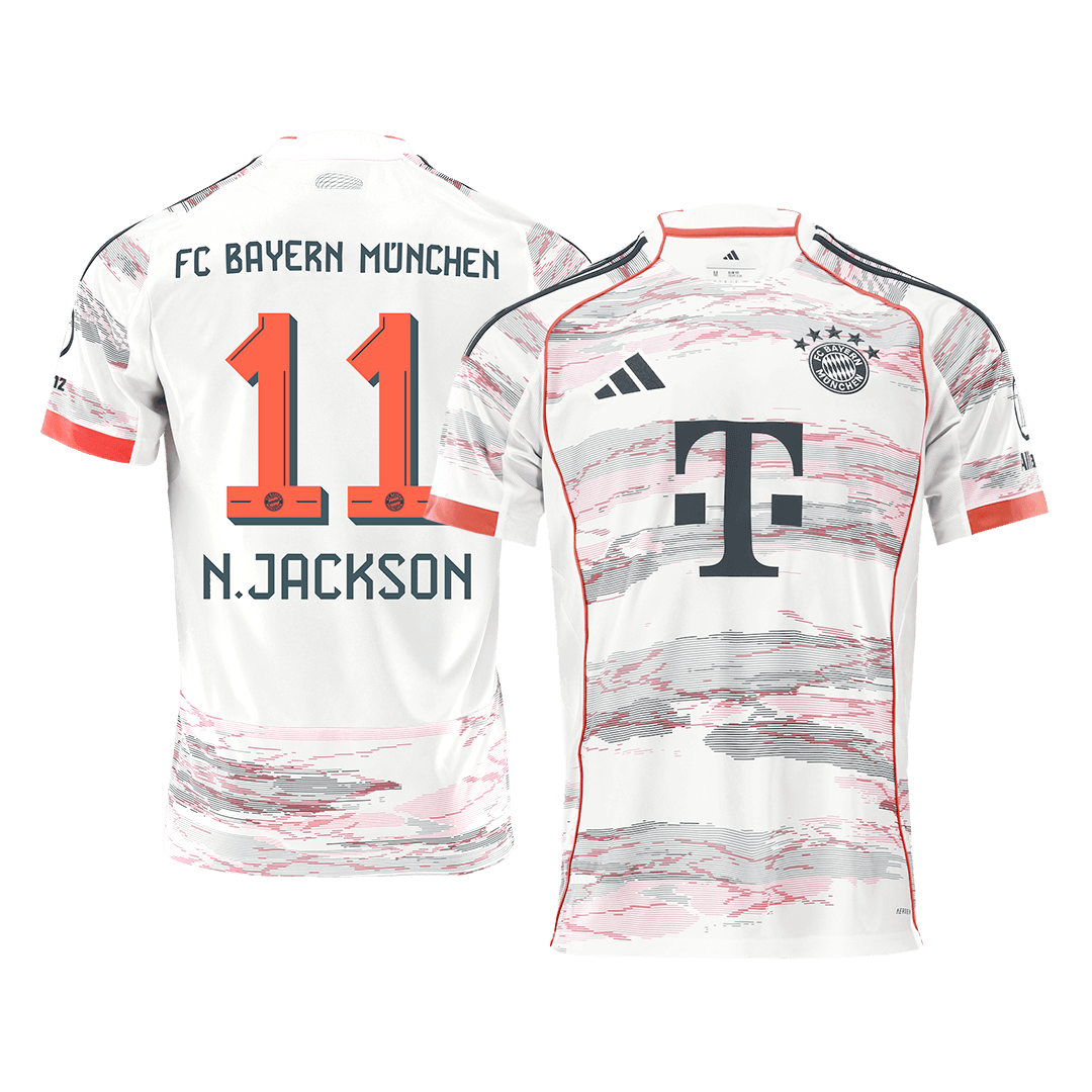 Camiseta N.JACKSON #11 Bayern Munich 2025/26 Segunda Equipación - Versión Hincha